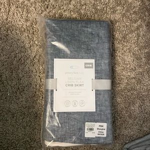 Pottery barn baby crib skirt